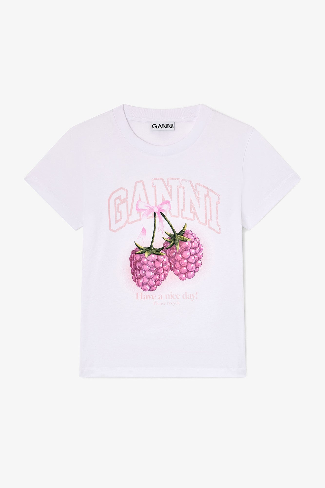 Ganni Baby Fit Raspberry t-shirt