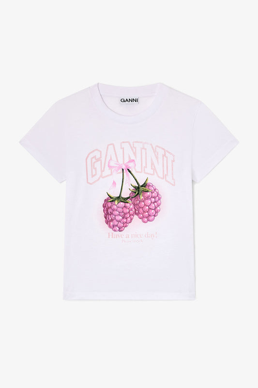 Ganni Baby Fit Raspberry t-shirt