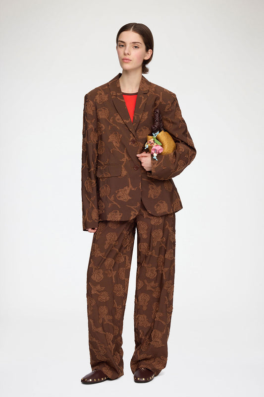 Ganni Fil Coupe broek