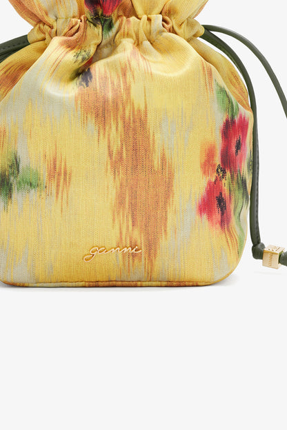 Ganni Pouch printed taffeta aurora