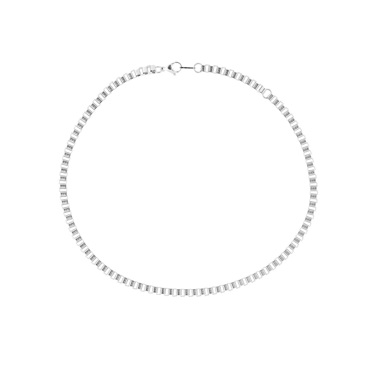 Bandhu Box chain ketting zilver