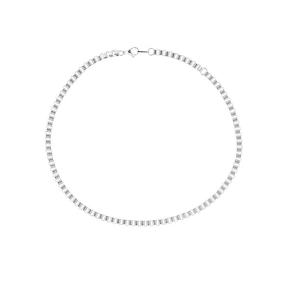 Bandhu Box chain ketting zilver