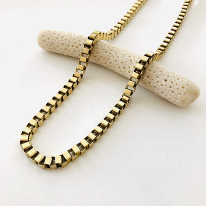 Bandhu Box chain ketting goud