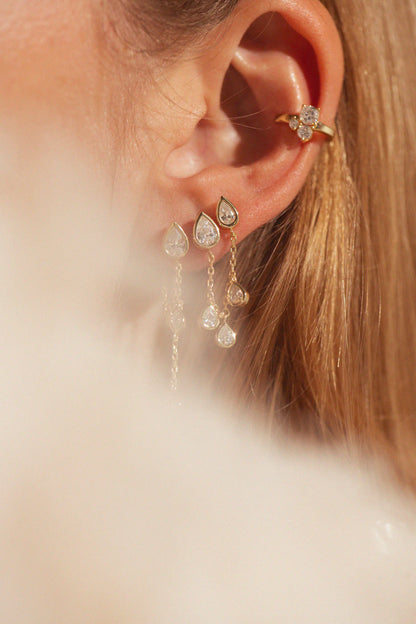 Bobby Rose Double luxe oorbel