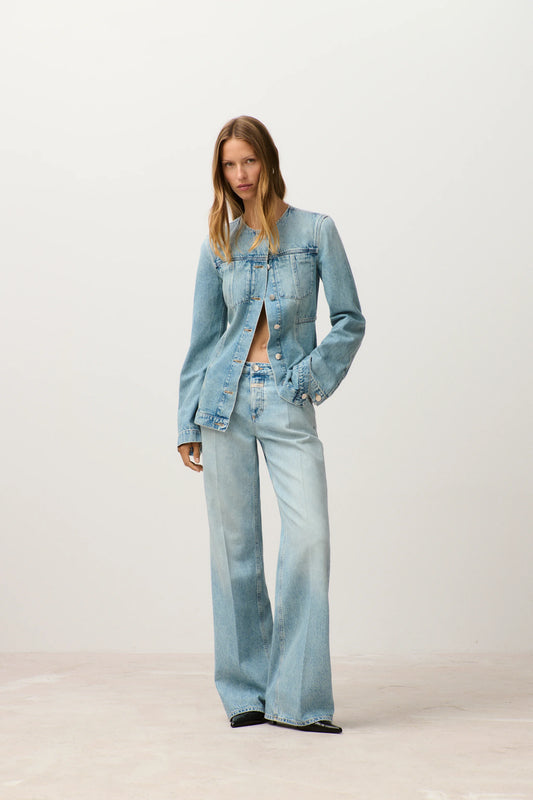 Closed fitted denim jasje