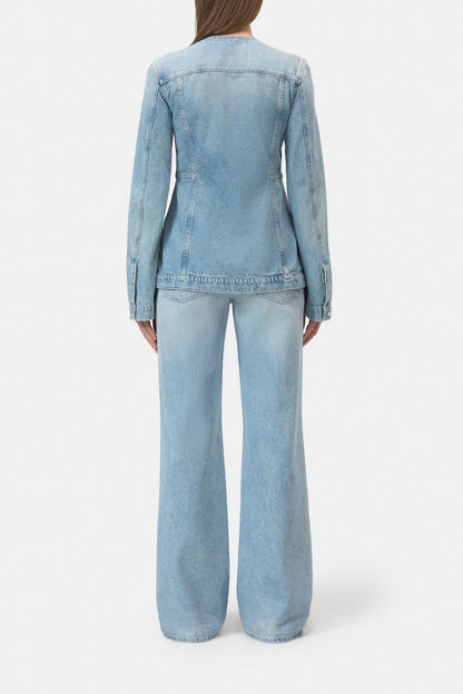 Closed fitted denim jasje