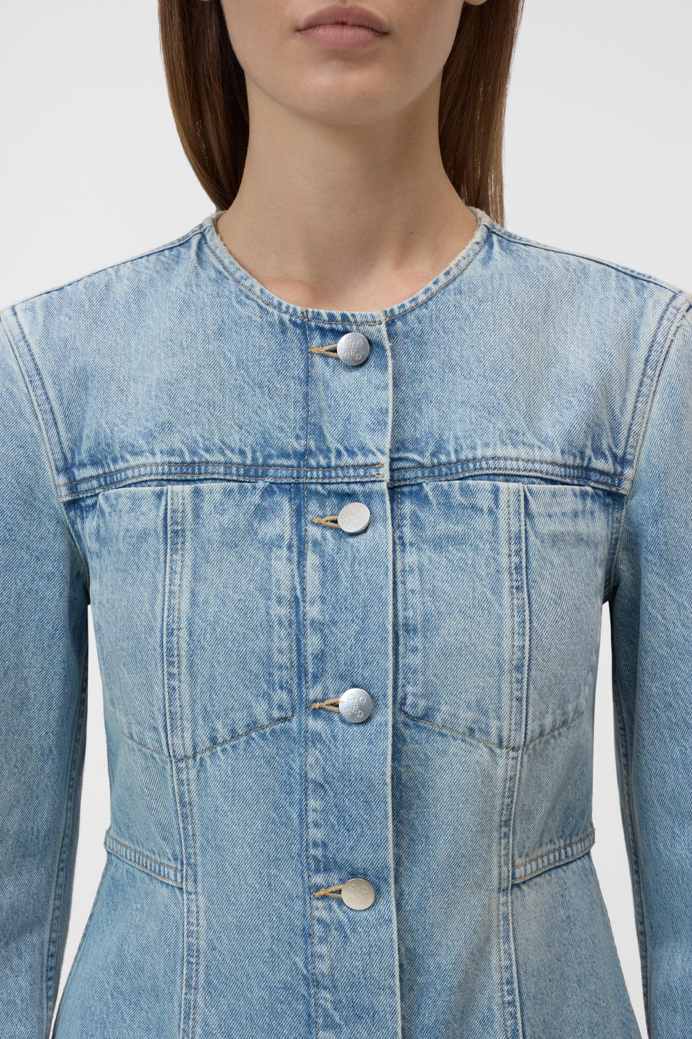 Closed fitted denim jasje