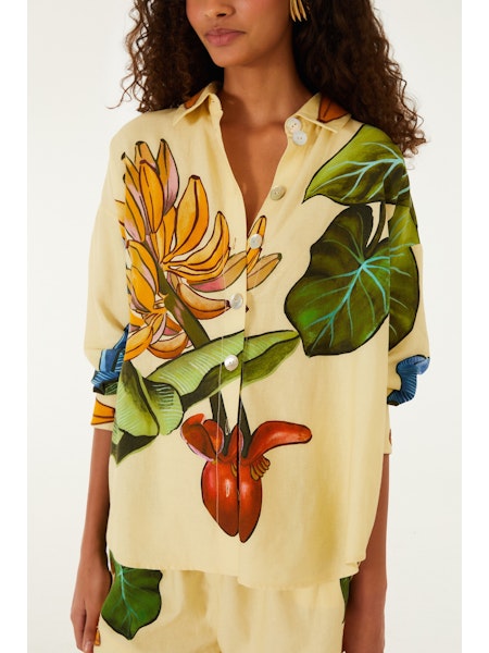 Farm Rio Banana grapes yellow shirt
