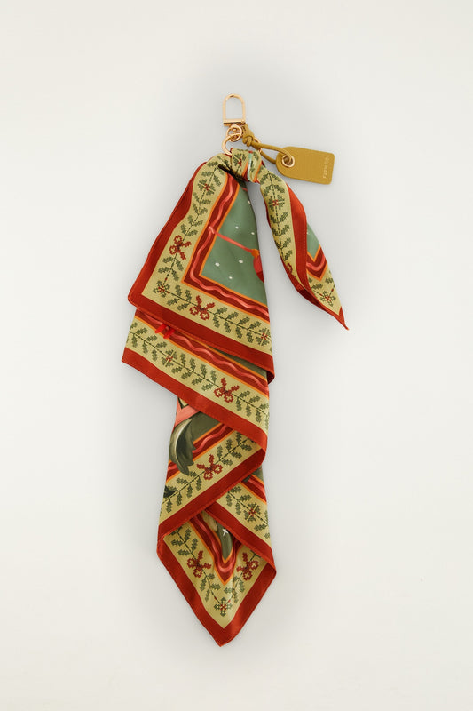 Farm Rio Snowy rio scarf bag and keychain