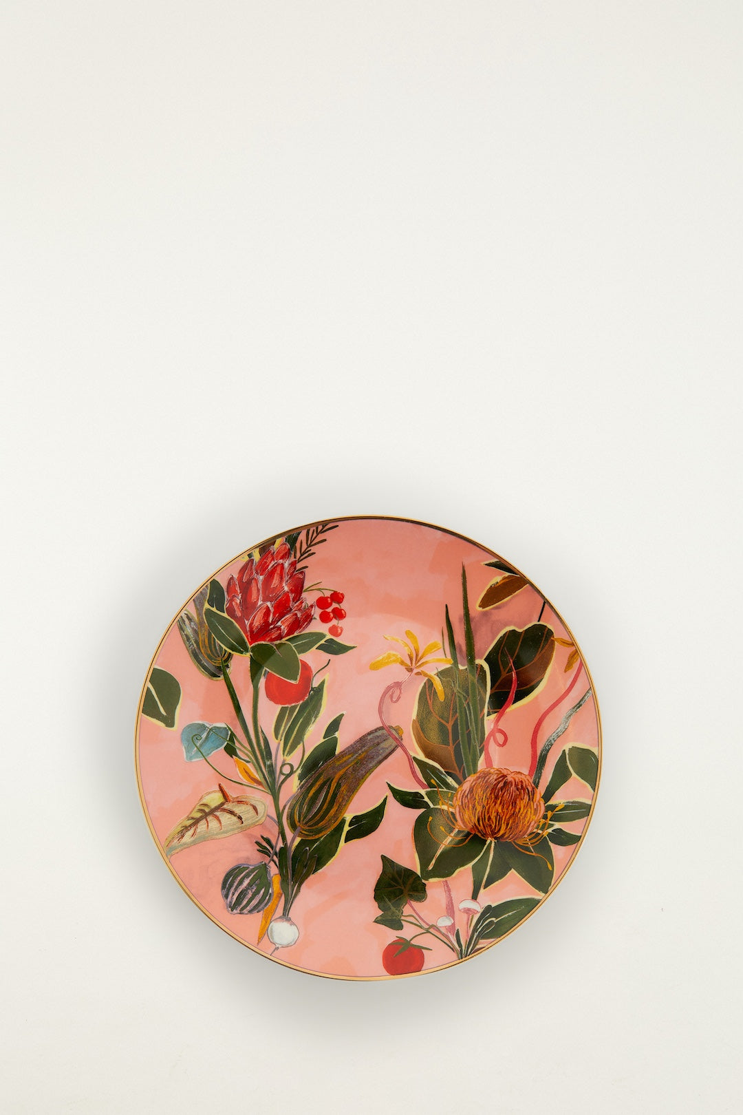 Farm Rio Set of 4 painted farm dessert plates