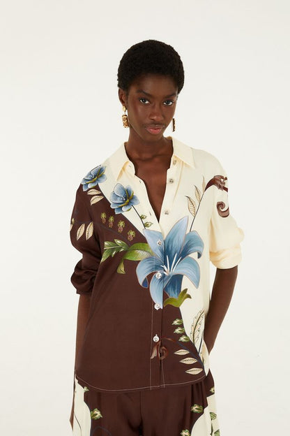 Farm Rio Milena winter white shirt