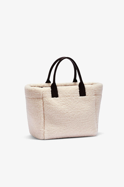 Ganni Small easy shearling shopper