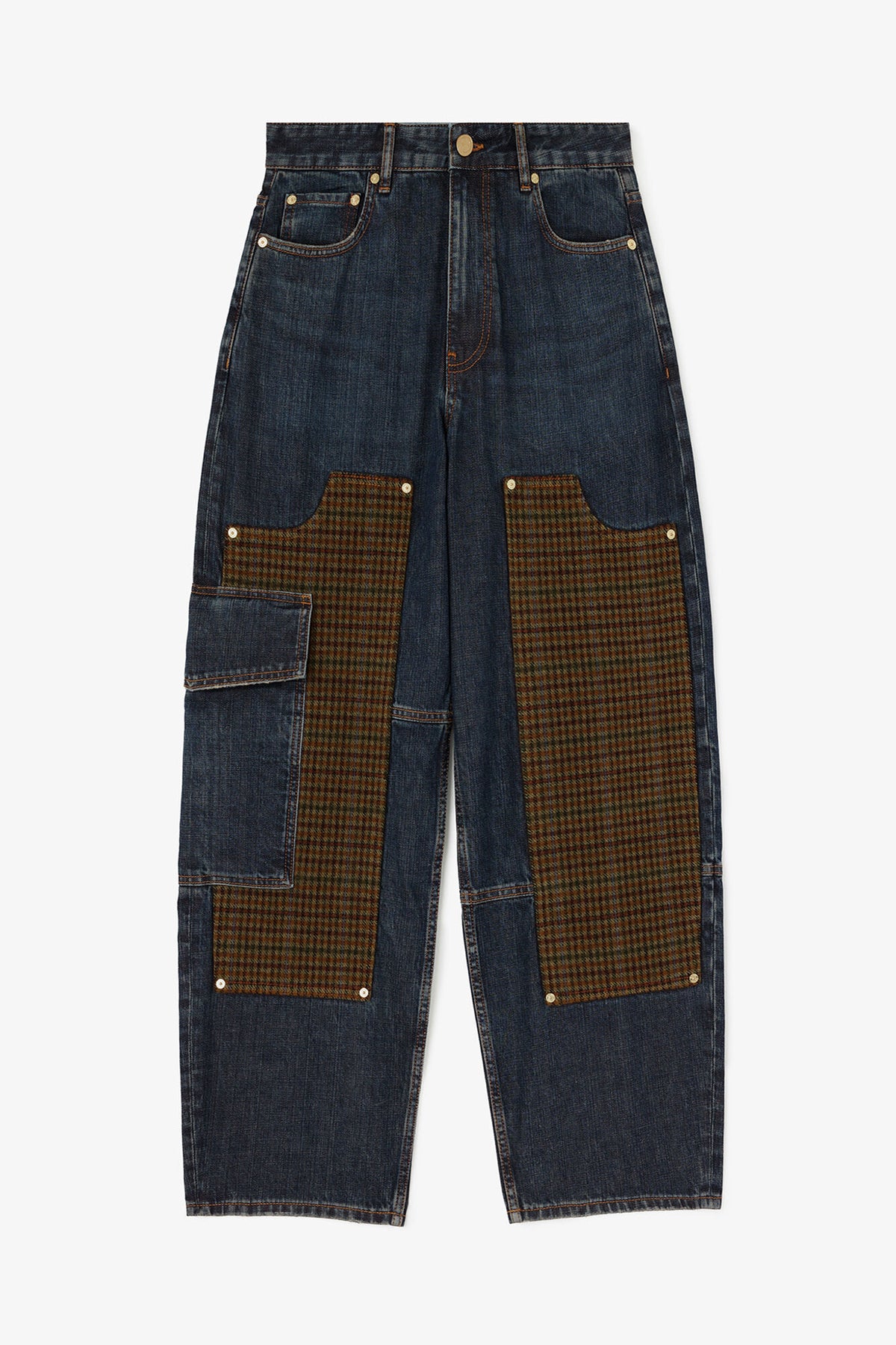Ganni Audri textured slub jeans