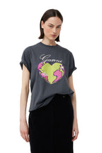 Load image into Gallery viewer, Ganni Basic jersey heart relaxed t-shirt
