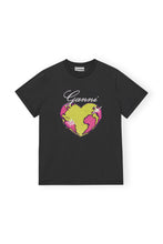 Load image into Gallery viewer, Ganni Basic jersey heart relaxed t-shirt
