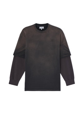 Ganni Heavy cotton jersey washed longsleeve