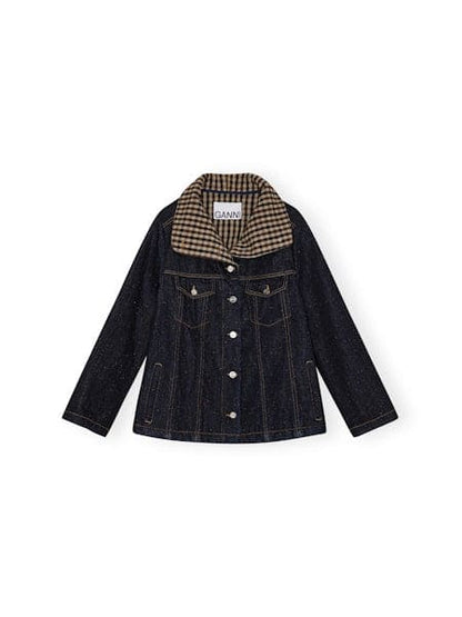 Ganni Neppy denim bonded jas