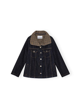 Ganni Neppy denim bonded jas