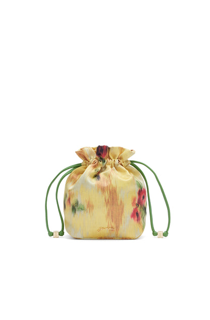 Ganni Pouch printed taffeta aurora