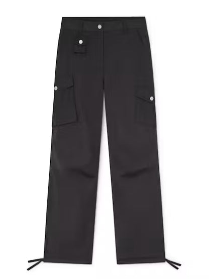 Ganni Stretch cotton cargo pants