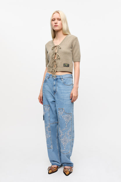 Ganni Broderie jeans