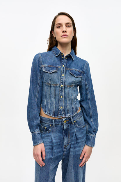Ganni Denim Corsage