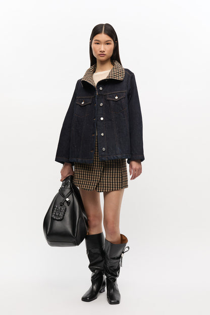 Ganni Neppy denim bonded jas