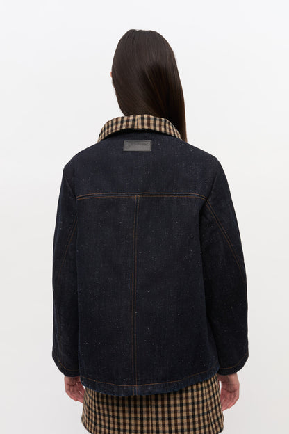 Ganni Neppy denim bonded jas