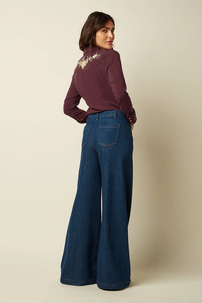 King Louie Western rosetta blouse