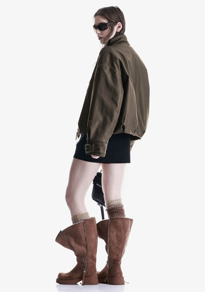 Krakatau Narwaru faux leather jas