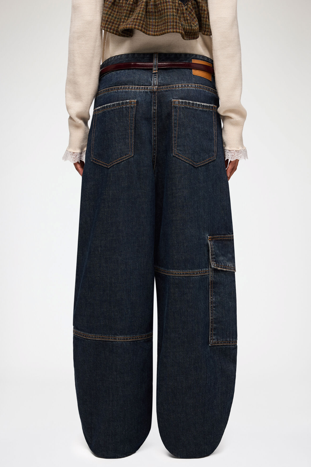 Ganni Audri textured slub jeans