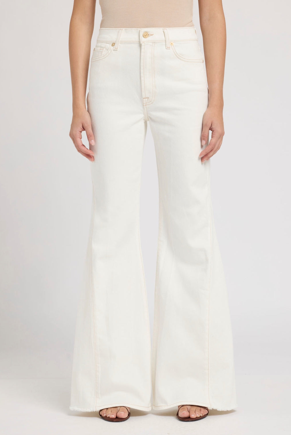 7 For All Mankind Panel retro flare milkyway jeans