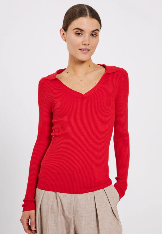 Norr Sherry Polo Knit top