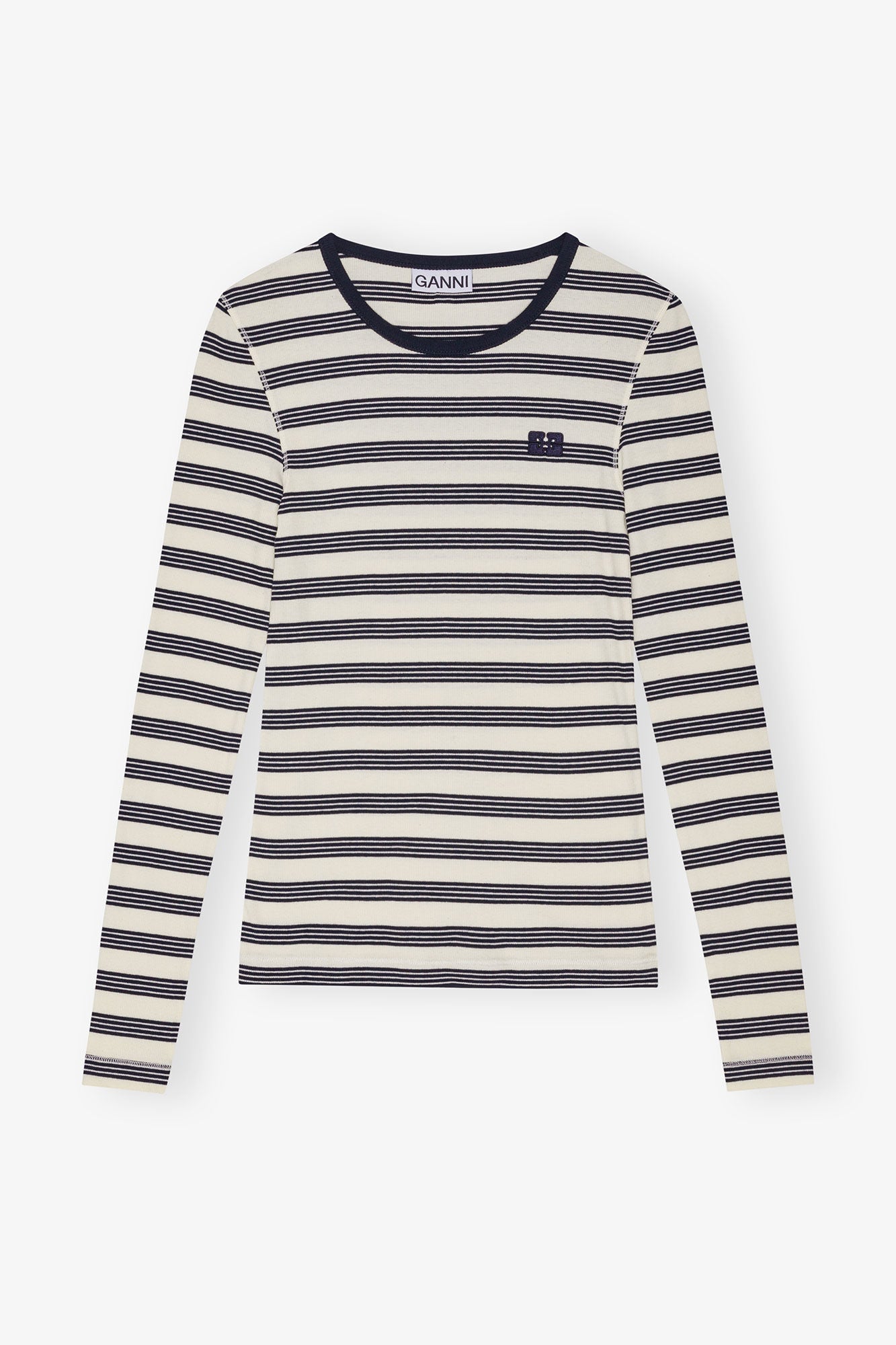 Ganni Striped Rib Longsleeve t-shirt