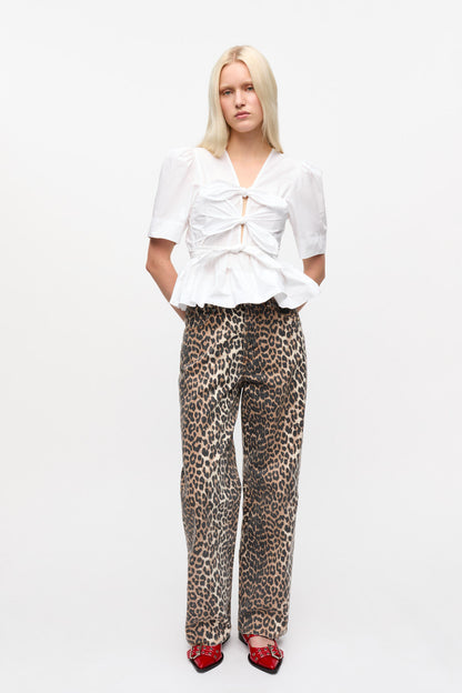 Ganni Tie Strap blouse