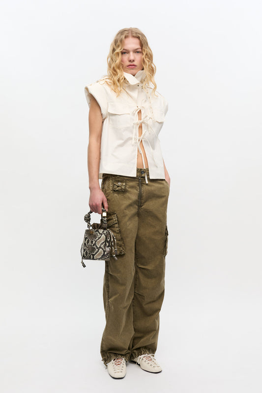 Ganni washed cargo pants