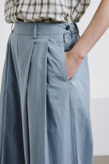 Pomandere pantalon met dubbele bandplooi