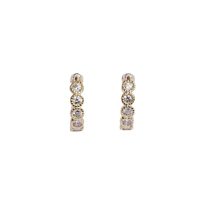 Bobby Rose White Swarovski oorbel