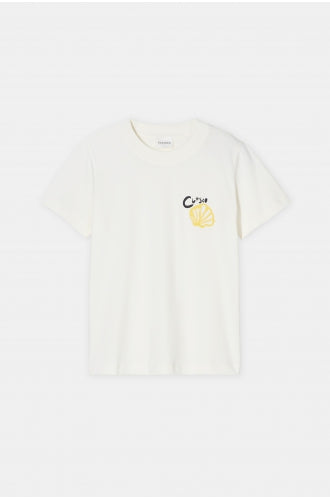 Closed geborduurd T-shirt