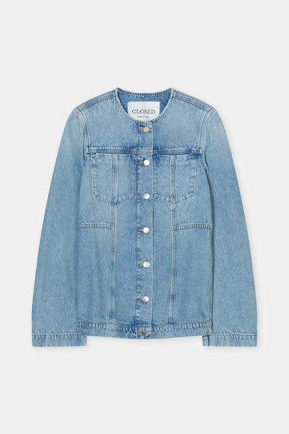 Closed fitted denim jasje