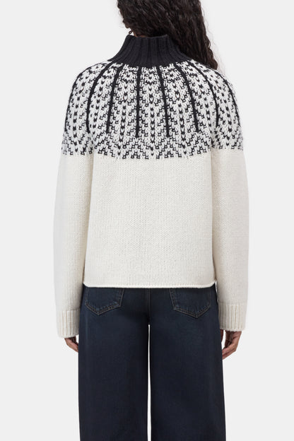 Closed Two tone trui