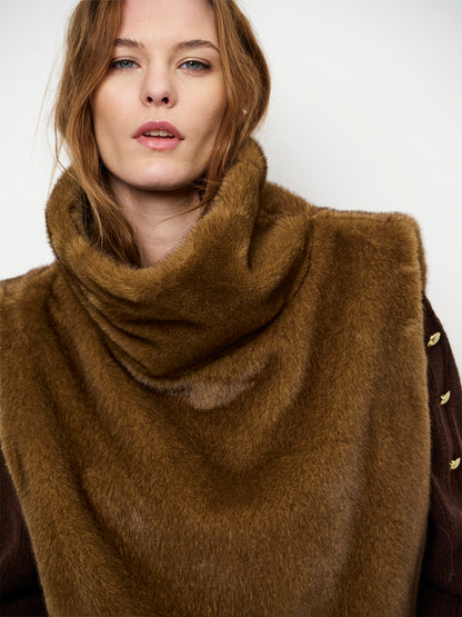Dante6 Lucu faux fur waistcoat