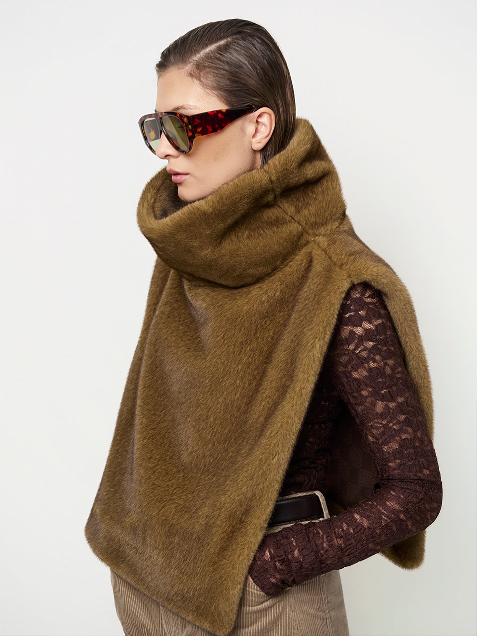 Dante6 Lucu faux fur waistcoat