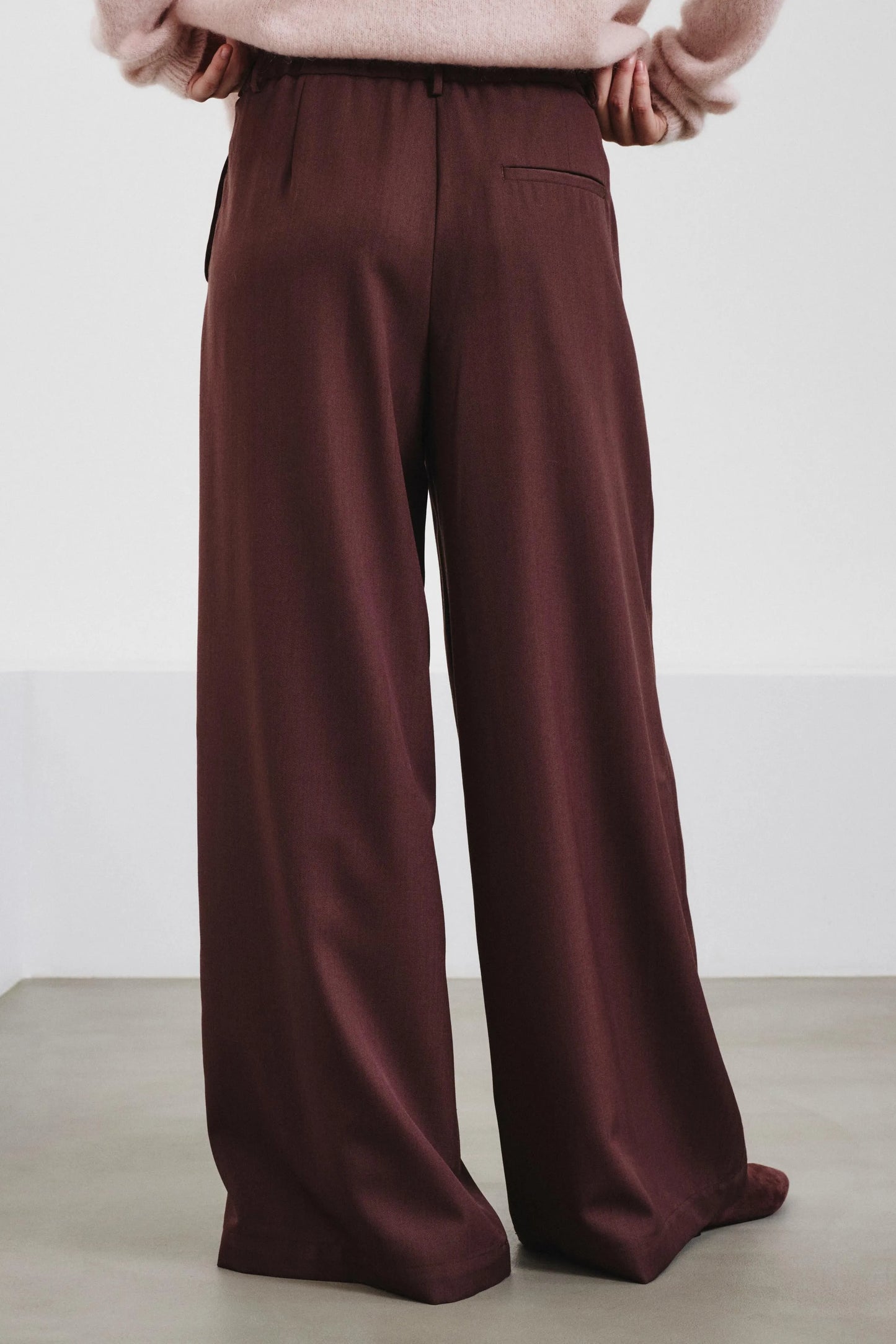 Pomandere bandplooi broek