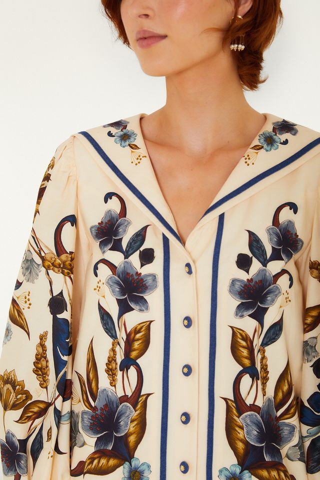 Farm Rio Golden Nature blouse