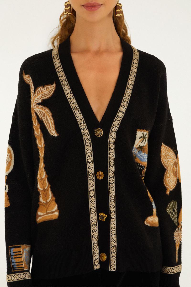 Farm Rio Vintage Sourvenirs vest
