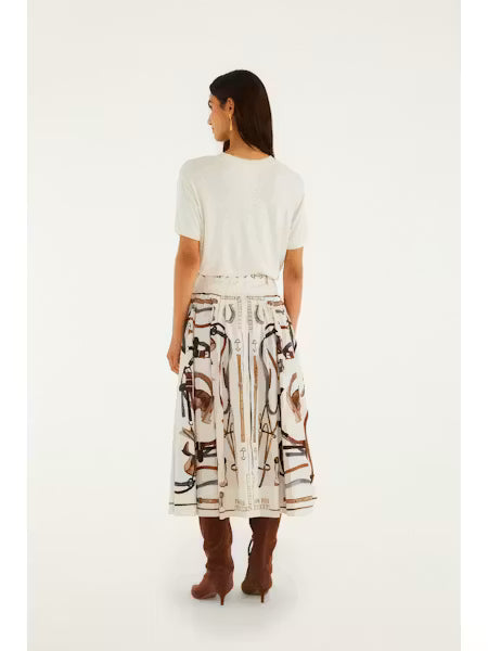 Farm Rio Equestrian scarf maxi rok