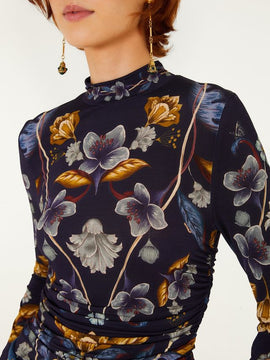 Farm Rio Golden nature jersey top