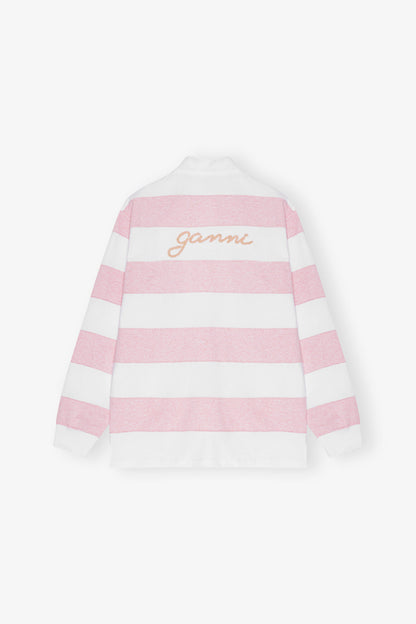 Ganni Striped heavy polo