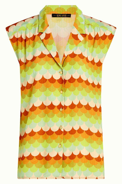 King Louie July blouse Peaches